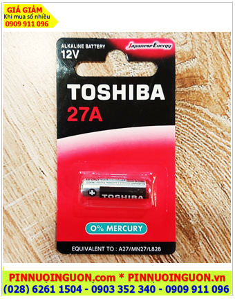 Toshiba A27; Pin Remote 12v; Pin 12v; Pin Toshiba A27 (27A,A27S,27AE) Alkaline chính hãng /Loại Vỉ 1viên